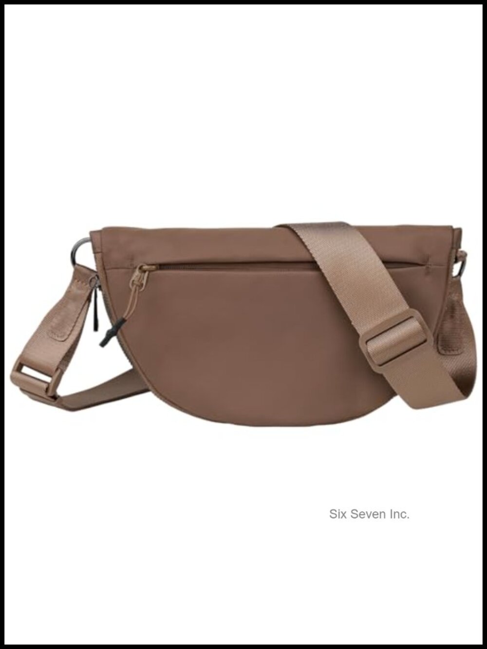 Nylon Crescent Hobo Crossbody Bag Lightweight Foldable Adjustable Strap